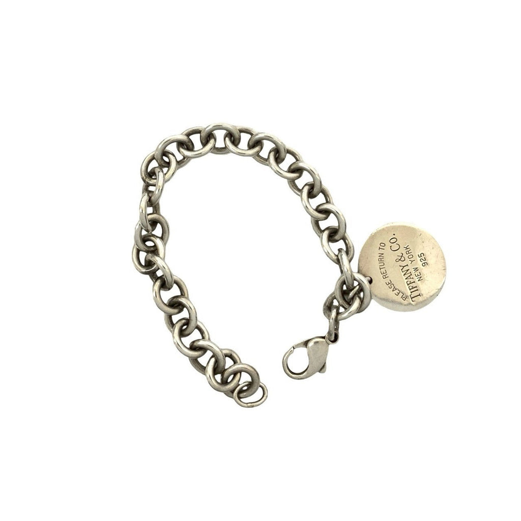 Round Tag Bracelet Sterling Silver