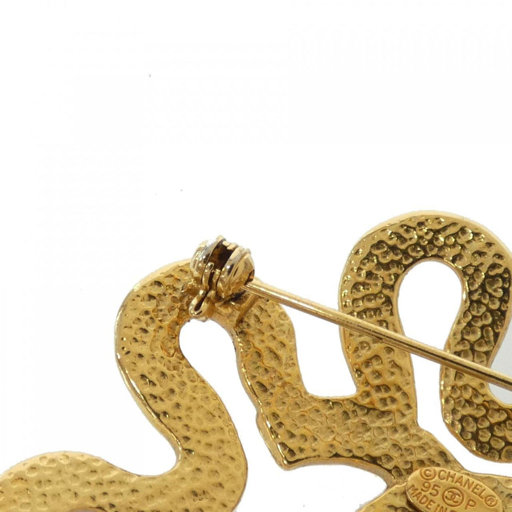 Brooch Gold-Tone Metal