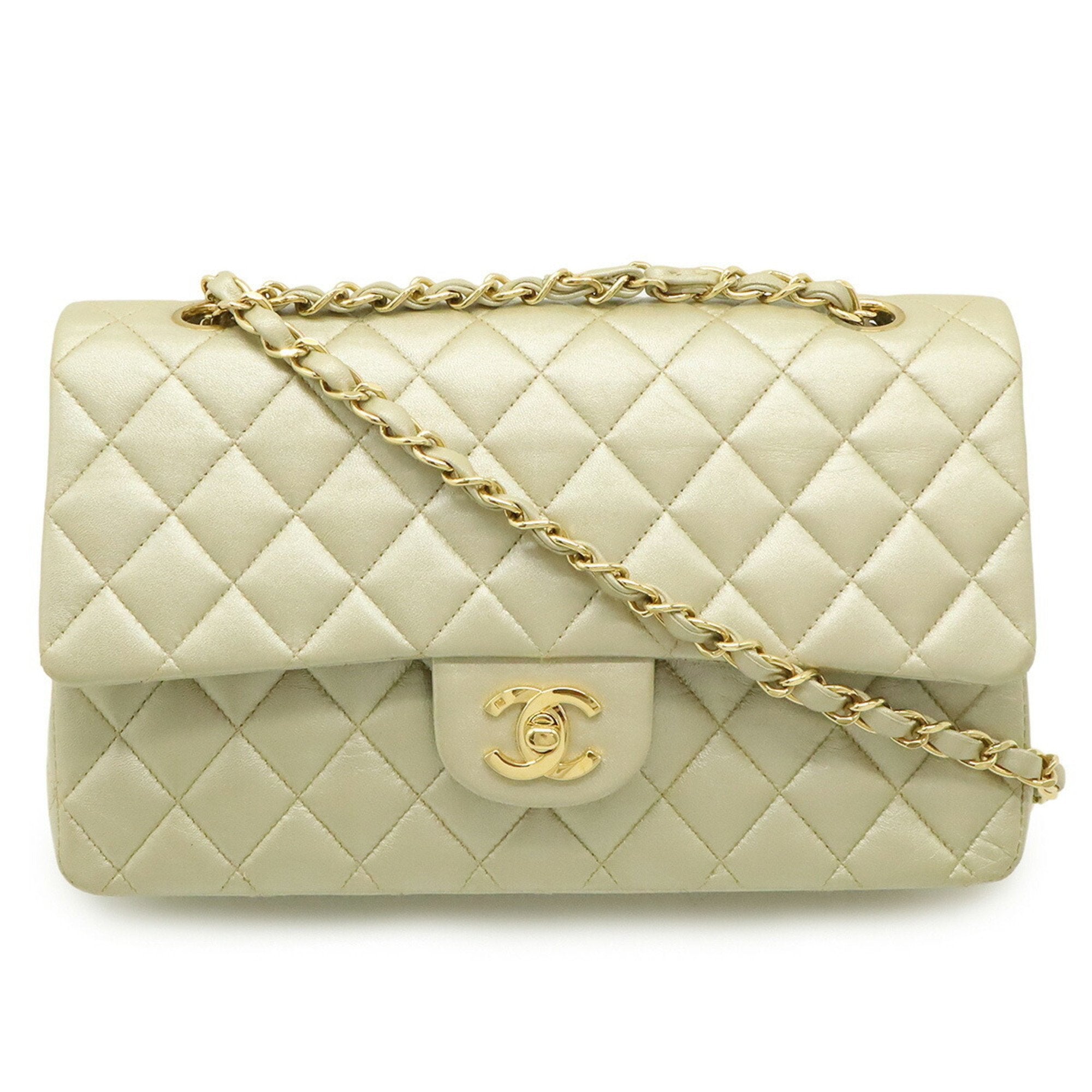 Vintage Classic Double Flap Bag Quilted Lambskin Medium