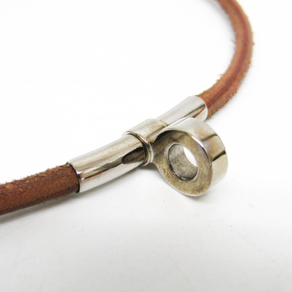 Necklace Leather and Metal