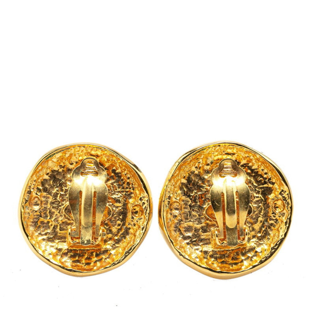 Clip-On Earrings Pearl Clip-On Gold-Tone Metal
