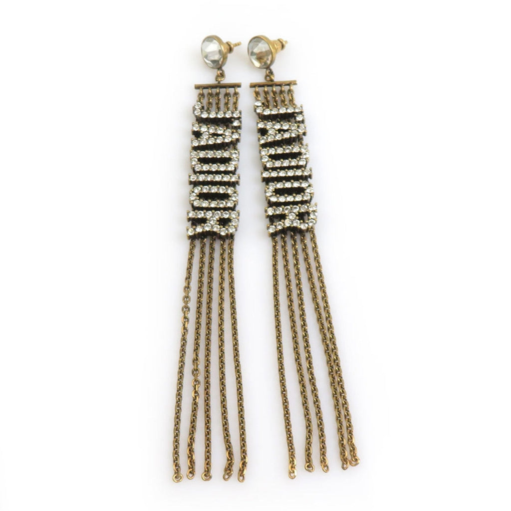 Earrings Gold-Tone Metal
