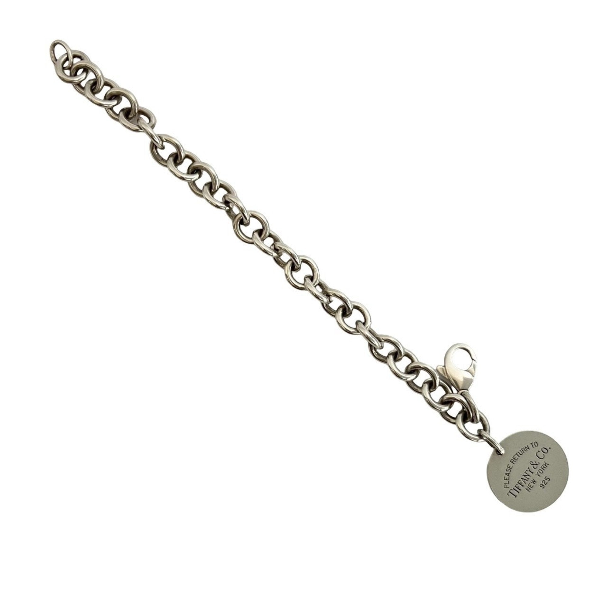 Round Tag Bracelet Sterling Silver