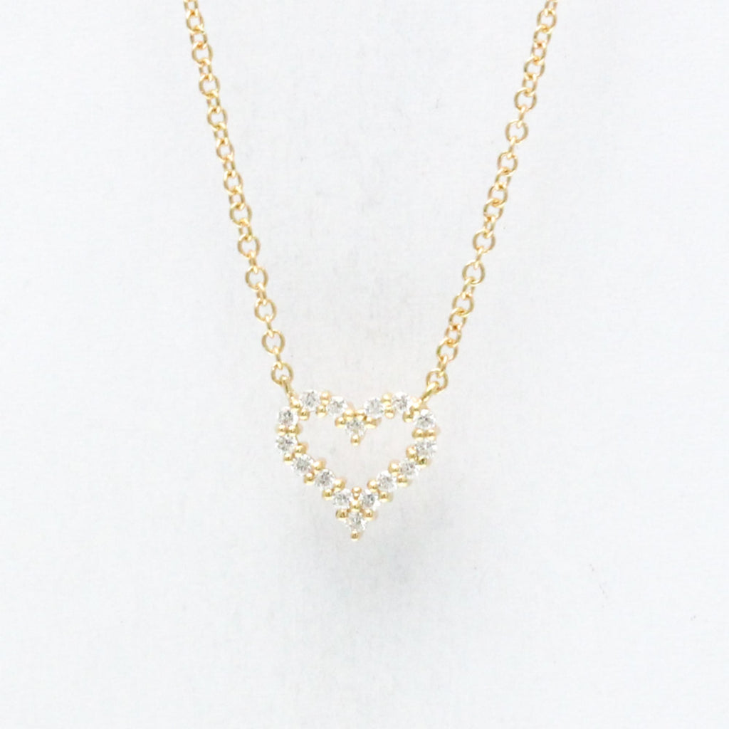 Pendant Necklace 18K Rose Gold with Diamond Mini