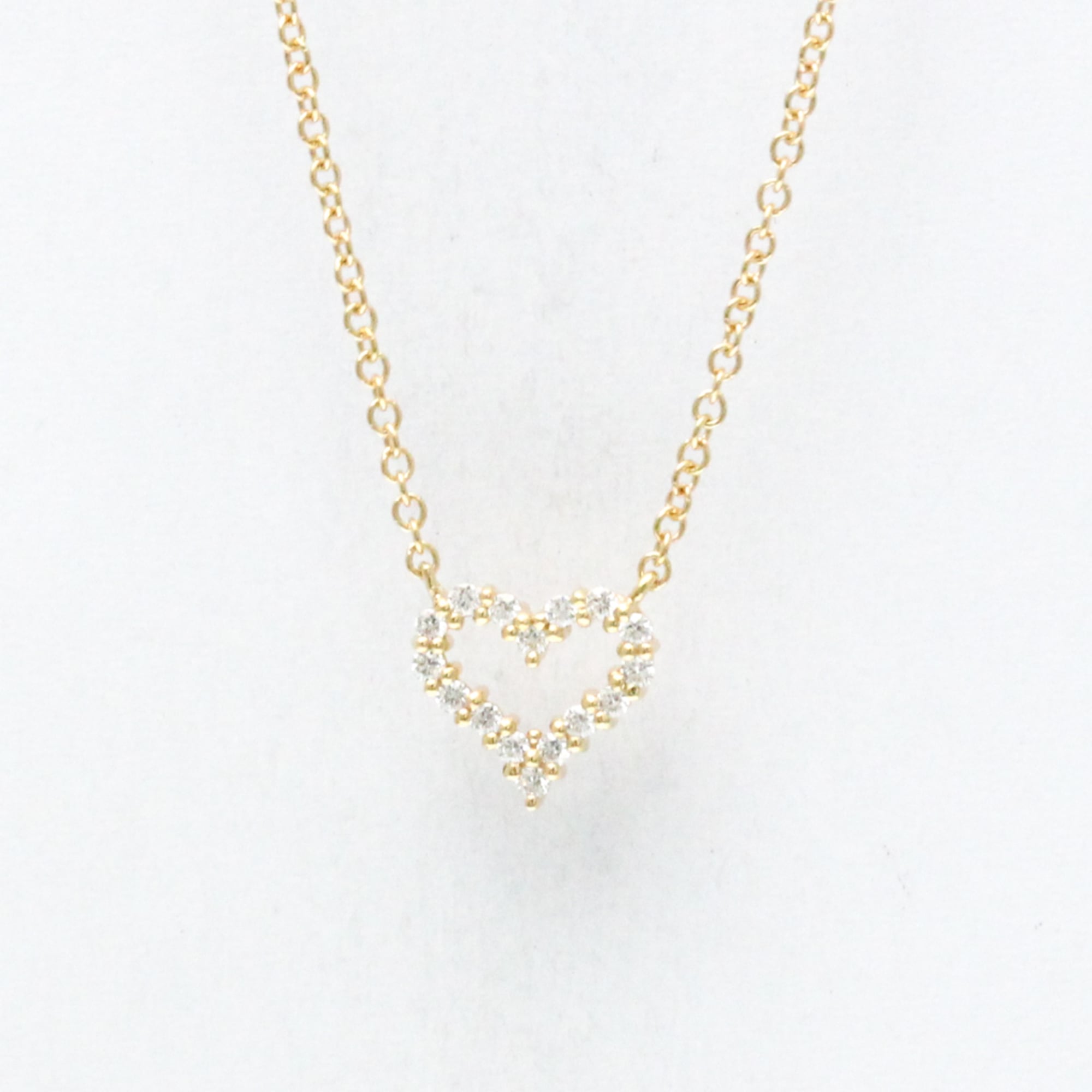 Pendant Necklace 18K Rose Gold with Diamond Mini