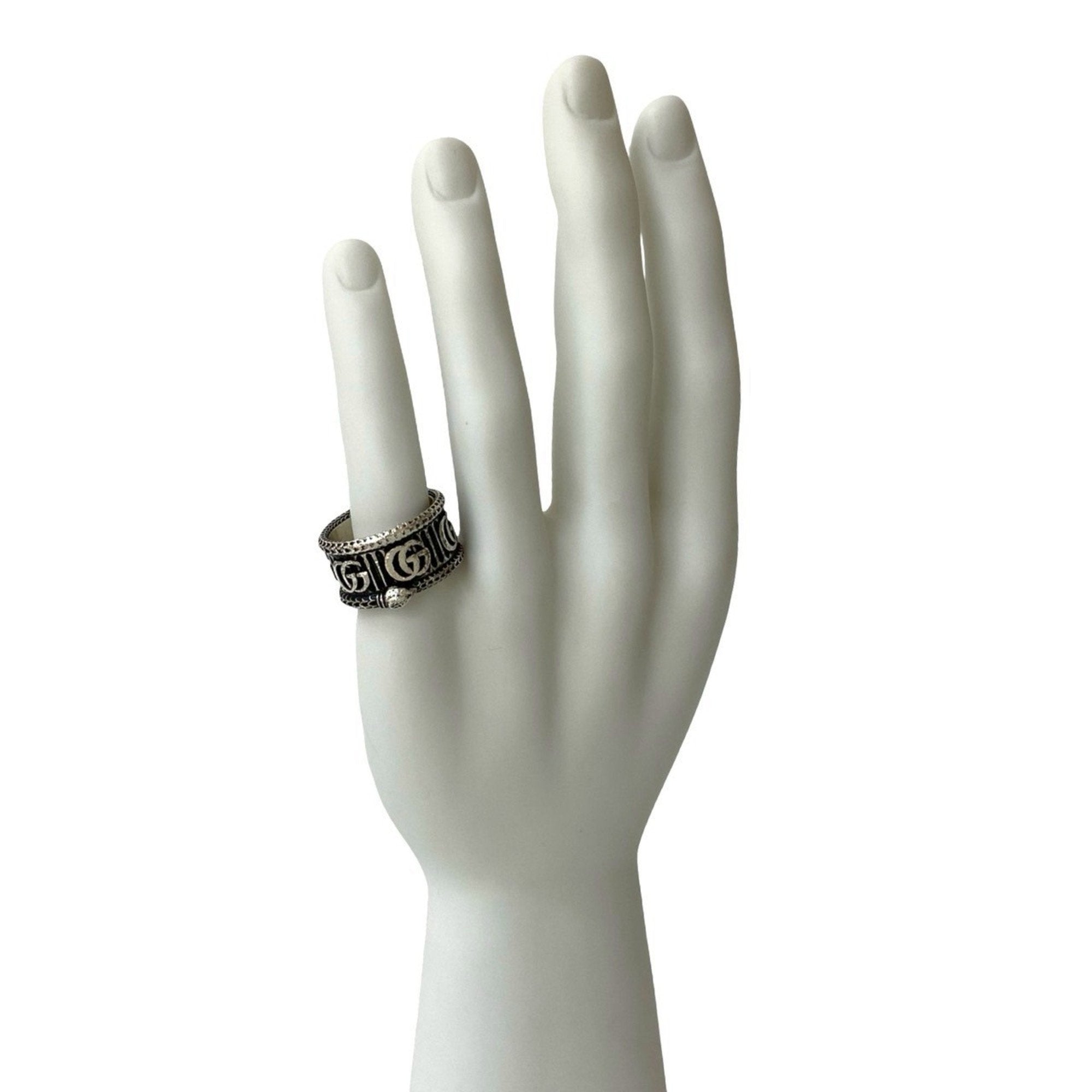 Double G Snake Ring Sterling Silver