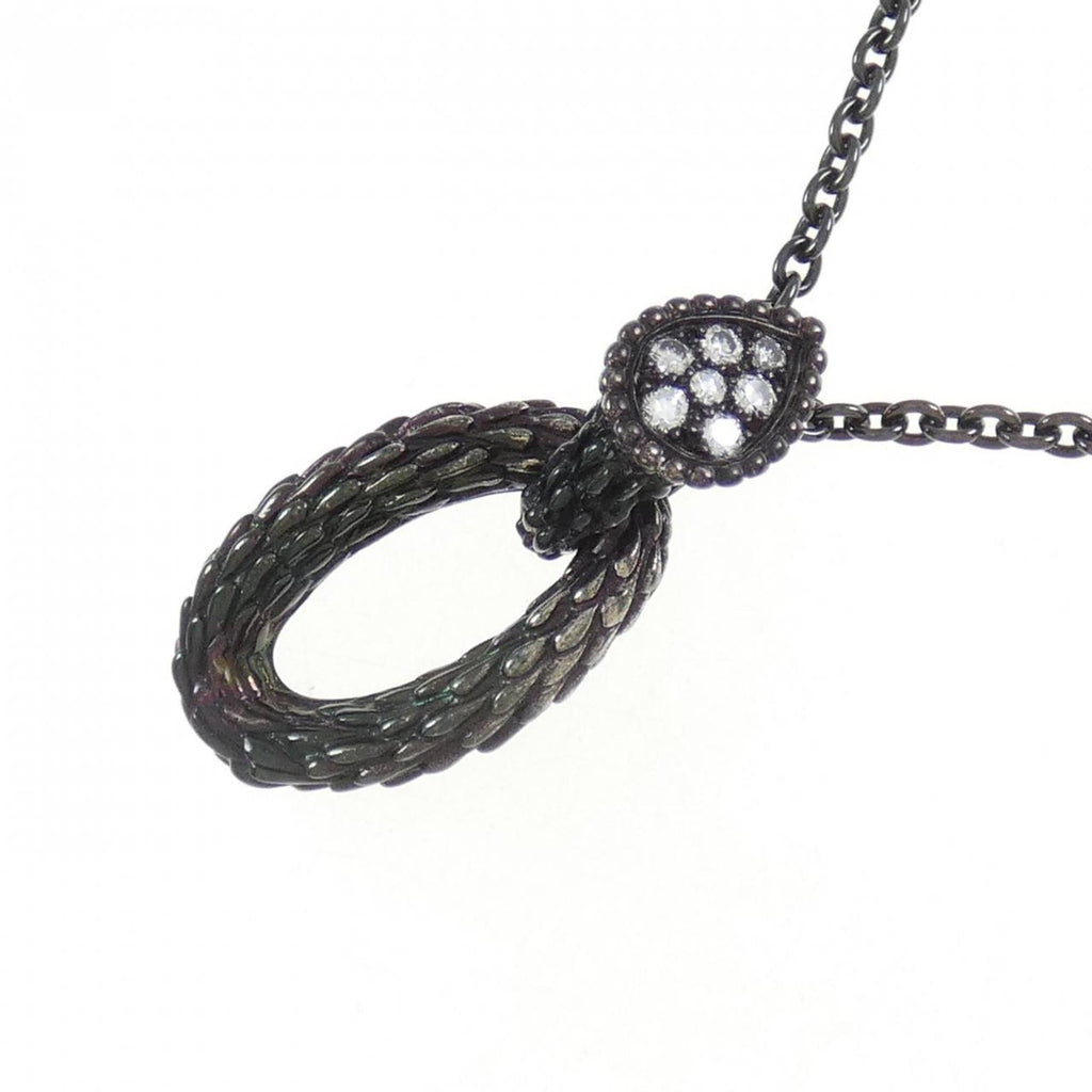 Serpent Pendant Necklace 18K Gold
