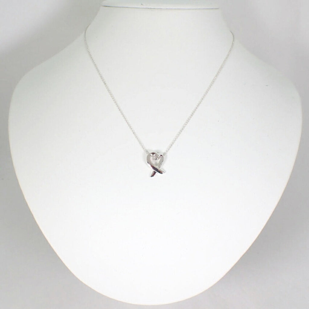 Loving Heart Pendant Necklace Sterling Silver
