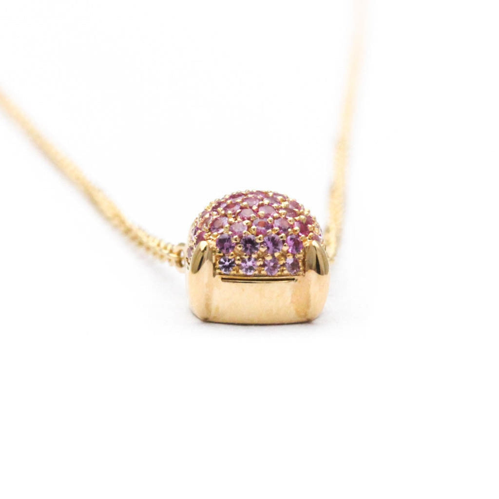 Sugar Stacks Pendant Necklace Gold with Sapphire