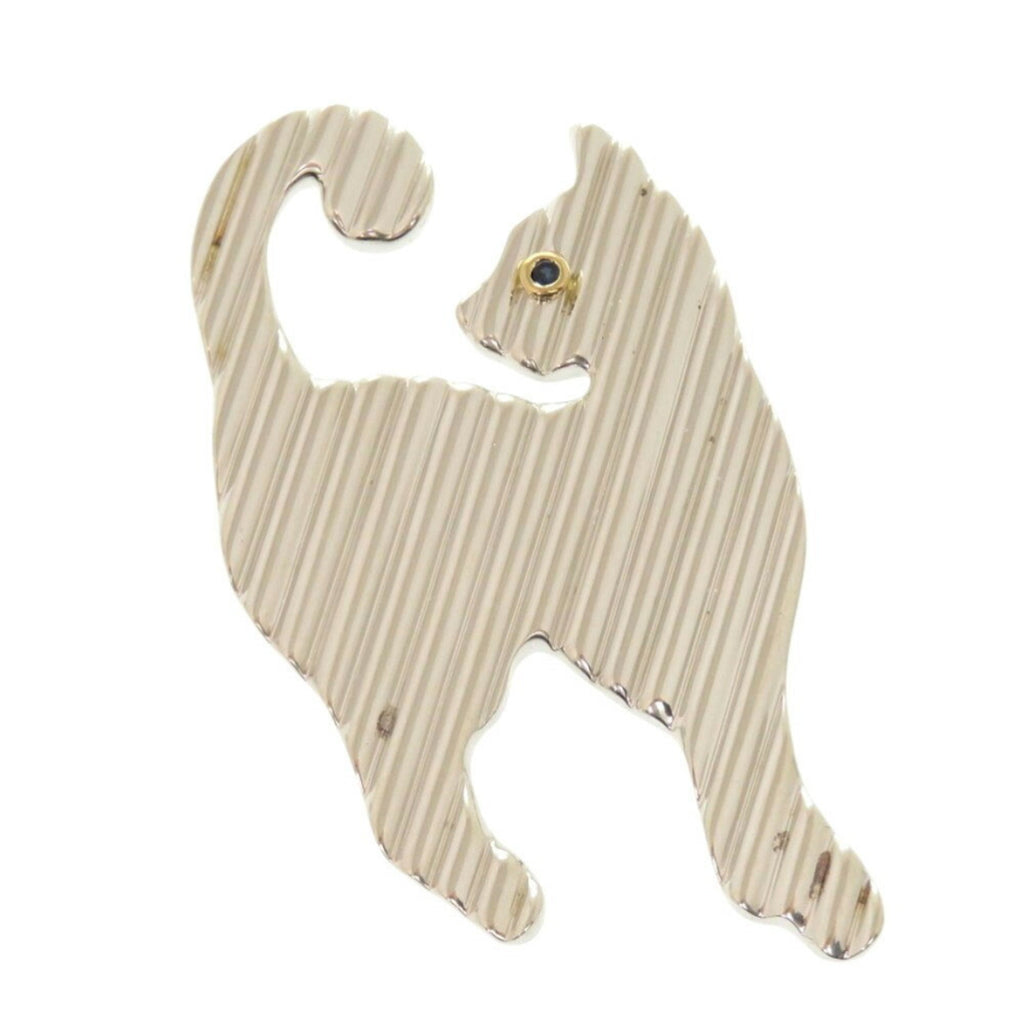 Brooch Sterling Silver and 18K Yellow Gold