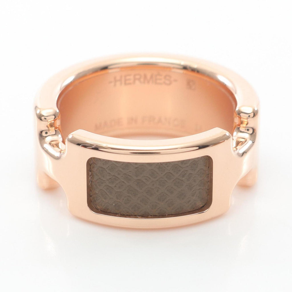 Olympe Ring Gold and Leather Mini