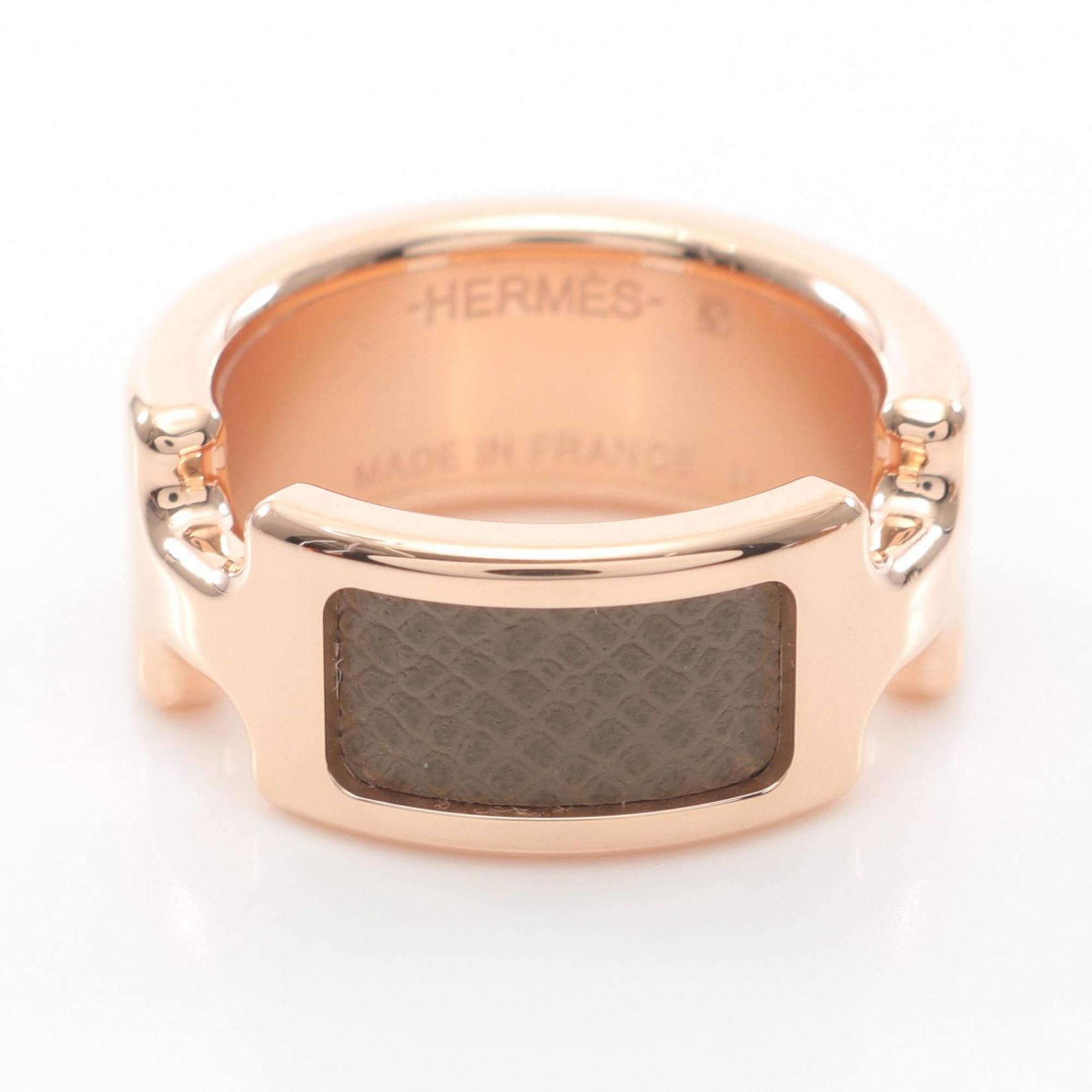 Olympe Ring Gold and Leather Mini