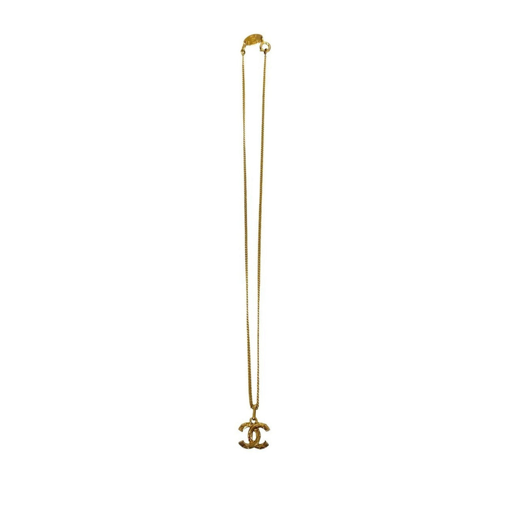 CC Logo Pendant Necklace Metal
