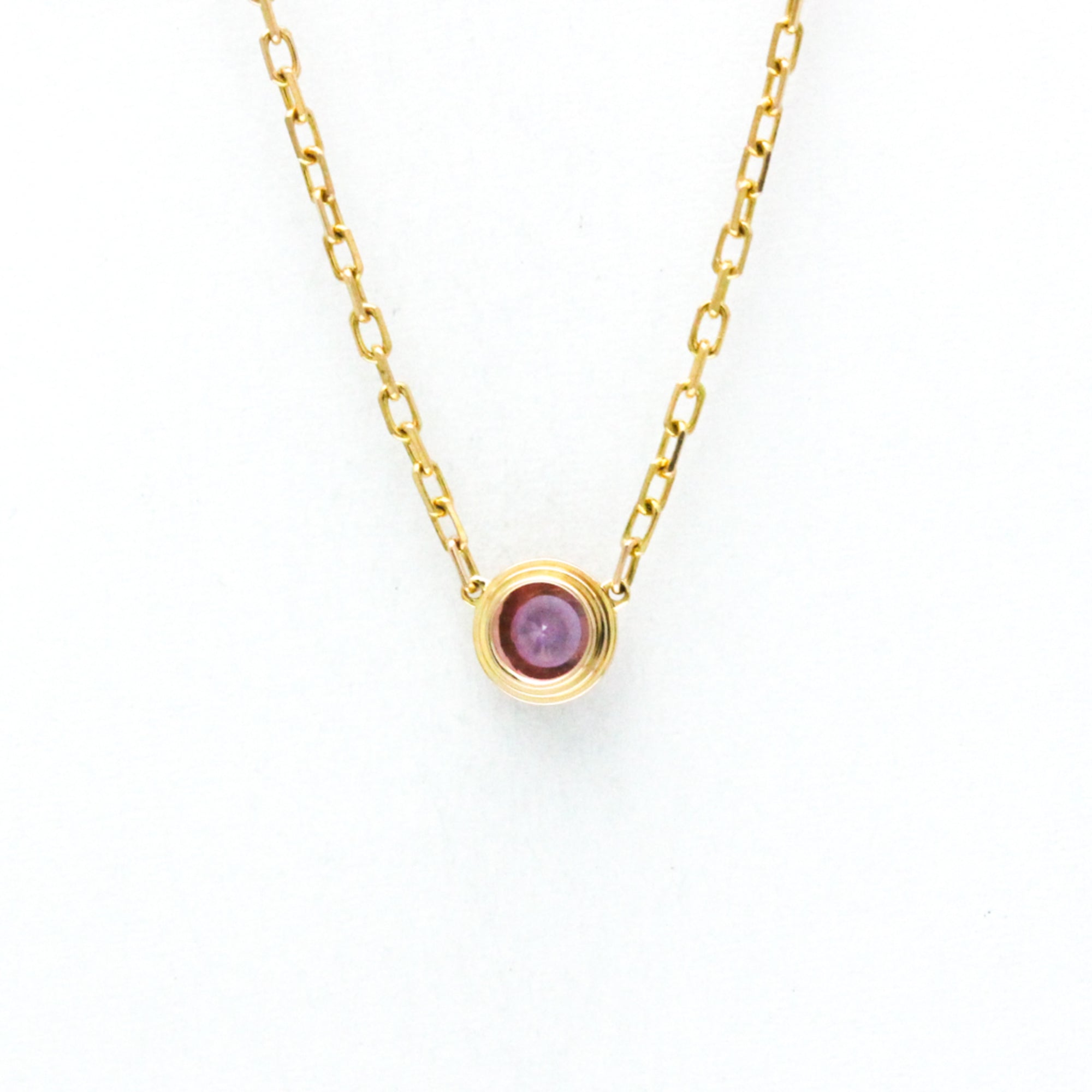 Pendant Necklace 18K Rose Gold with Sapphire