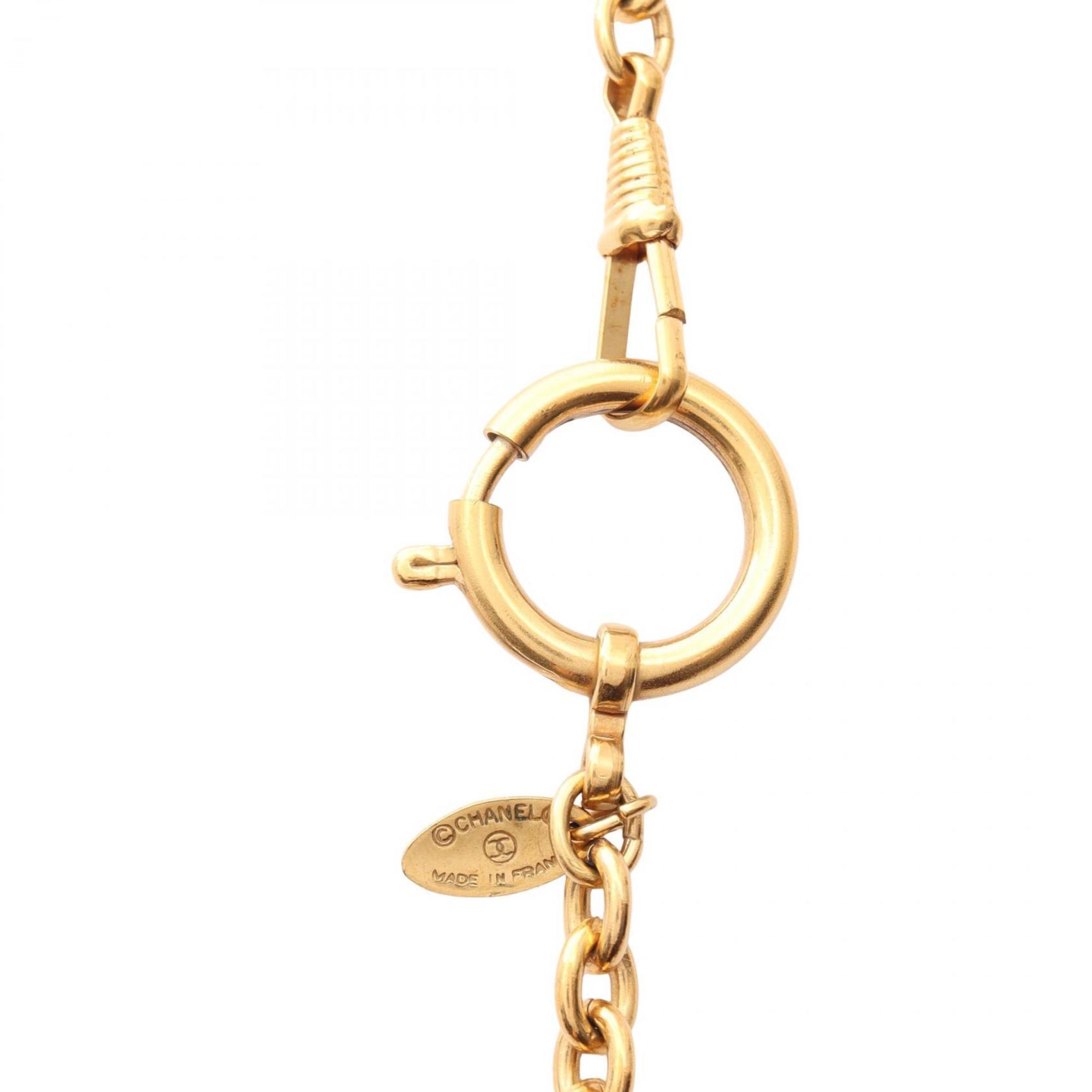 CC Logo Pendant Necklace Metal