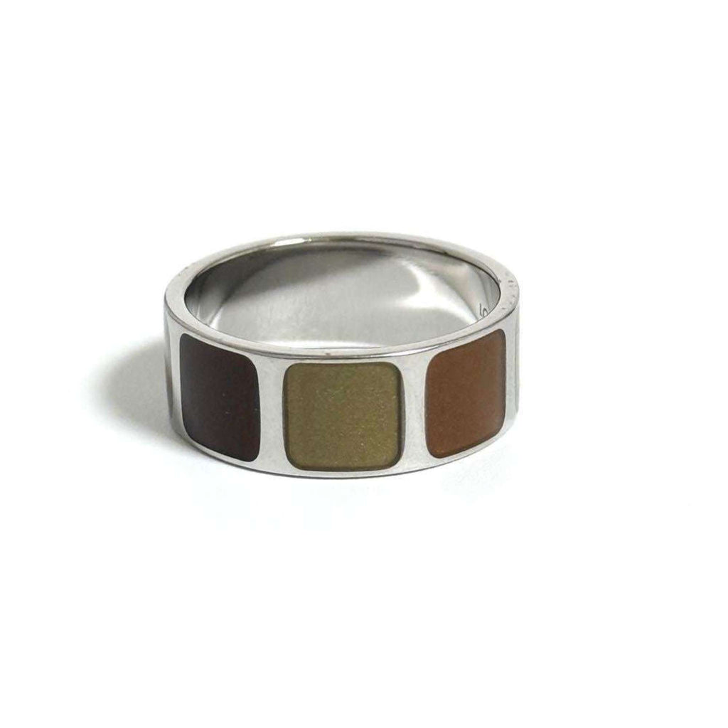 Shades Wide Ring Metal Brown