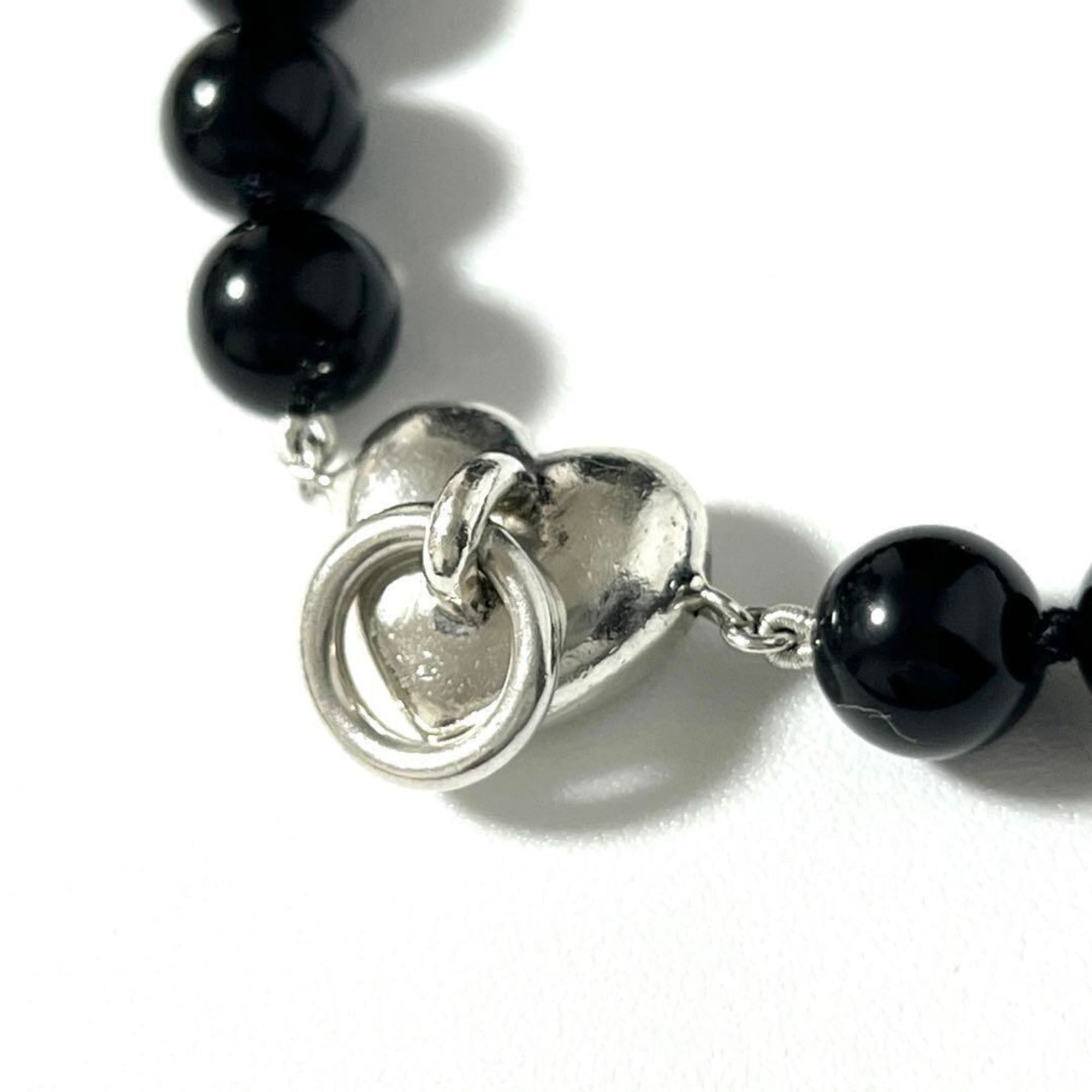 Door Knocker Bracelet Sterling Silver with Onyx