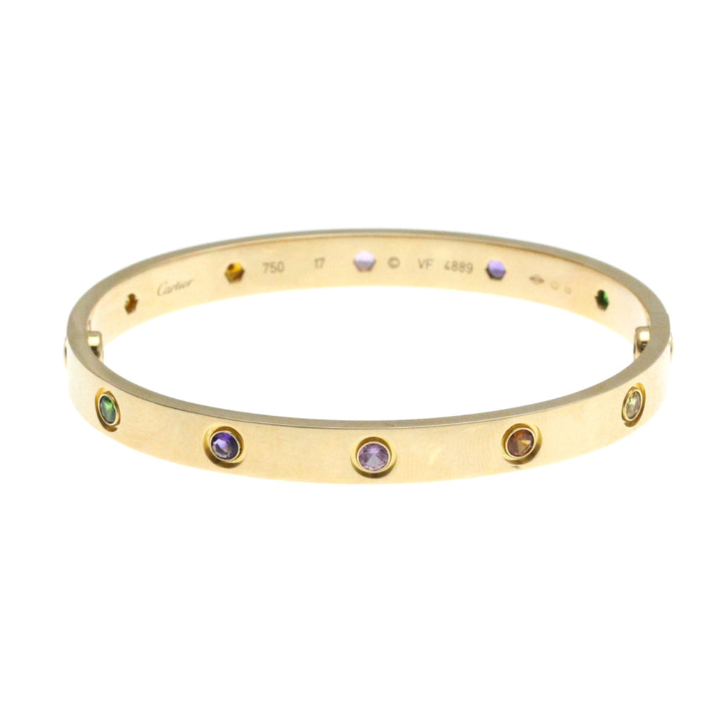 Bracelet 18K Rose Gold with Amethyst Garnet and Sapphire