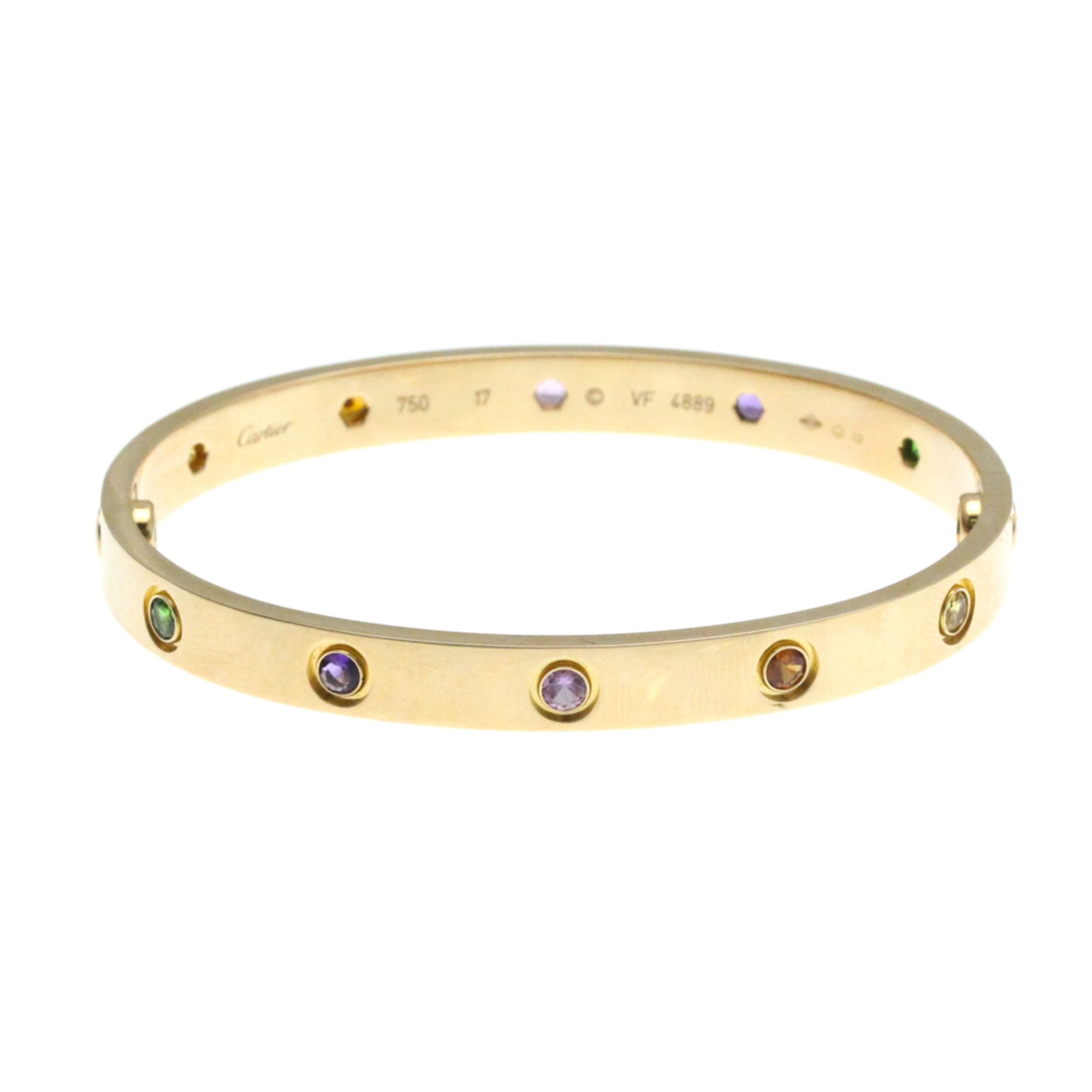 Bracelet 18K Rose Gold with Amethyst Garnet and Sapphire