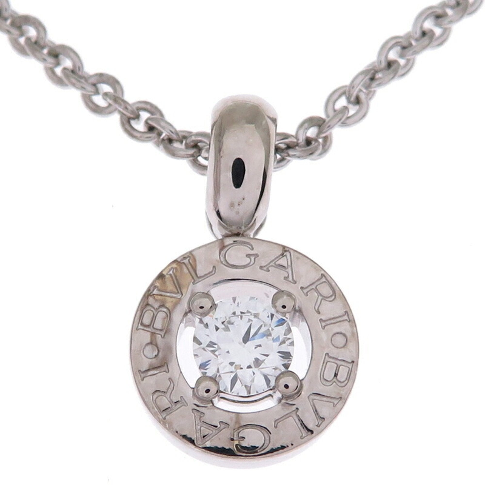 Pendant Necklace 18K White Gold with Diamond