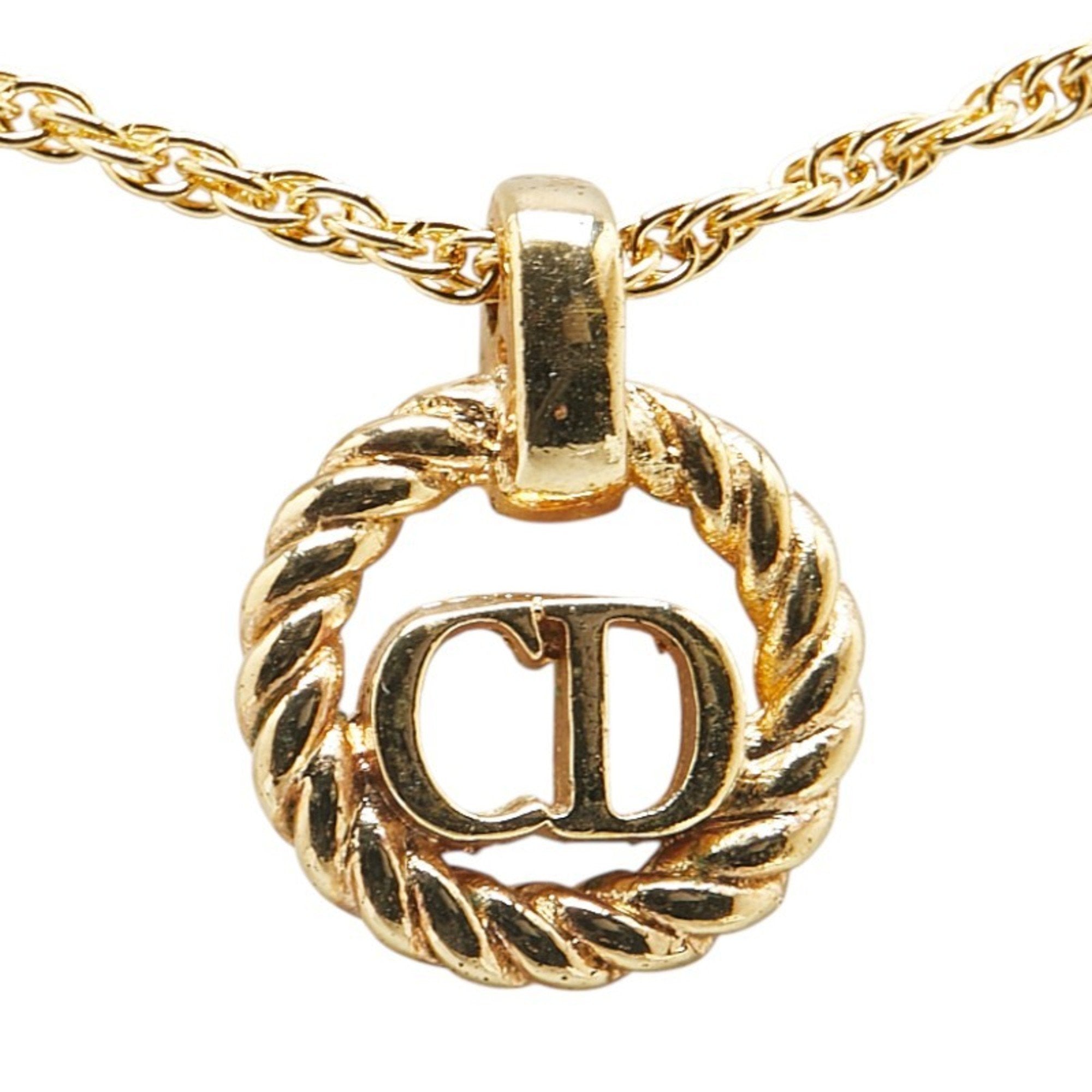 CD Pendant Necklace Gold Plated