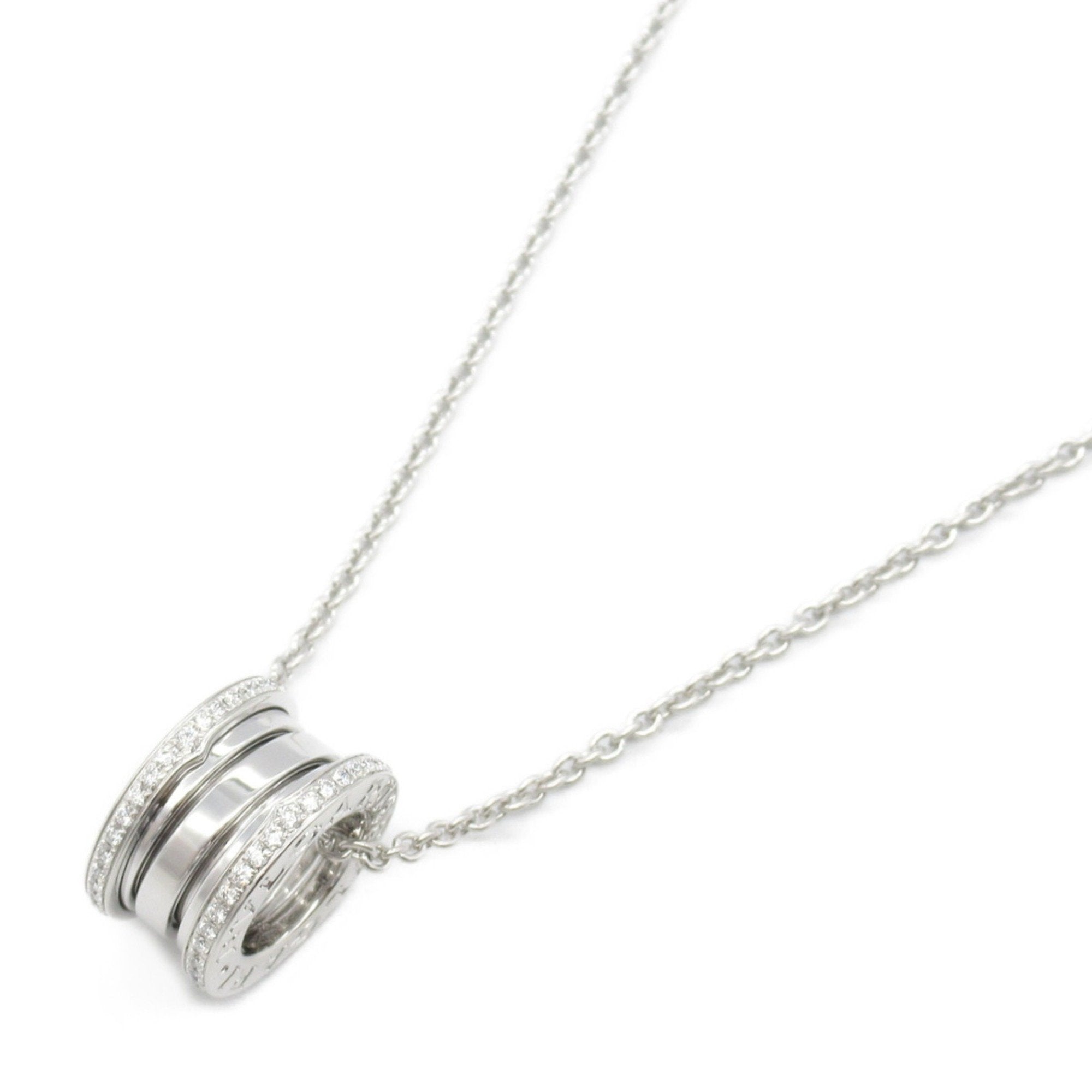 B.Zero1 Pendant Necklace 18K White Gold with Diamond