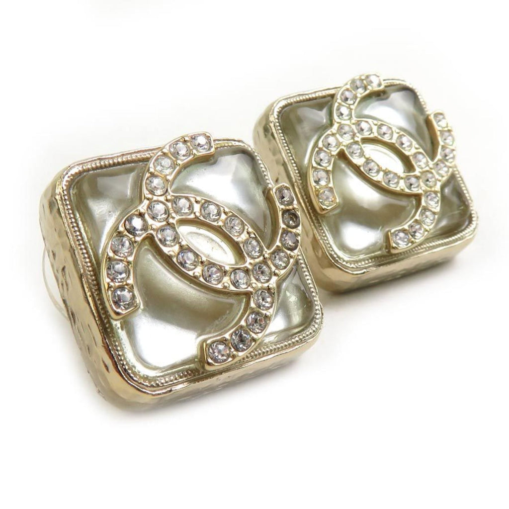 CC Logo Earrings Gold-Tone Metal Gold-Tone Metal