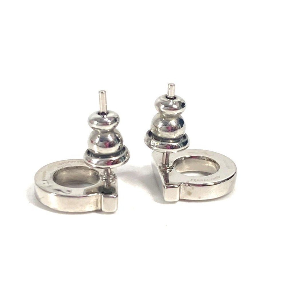 Earrings Rhinestone Silver-Tone Metal