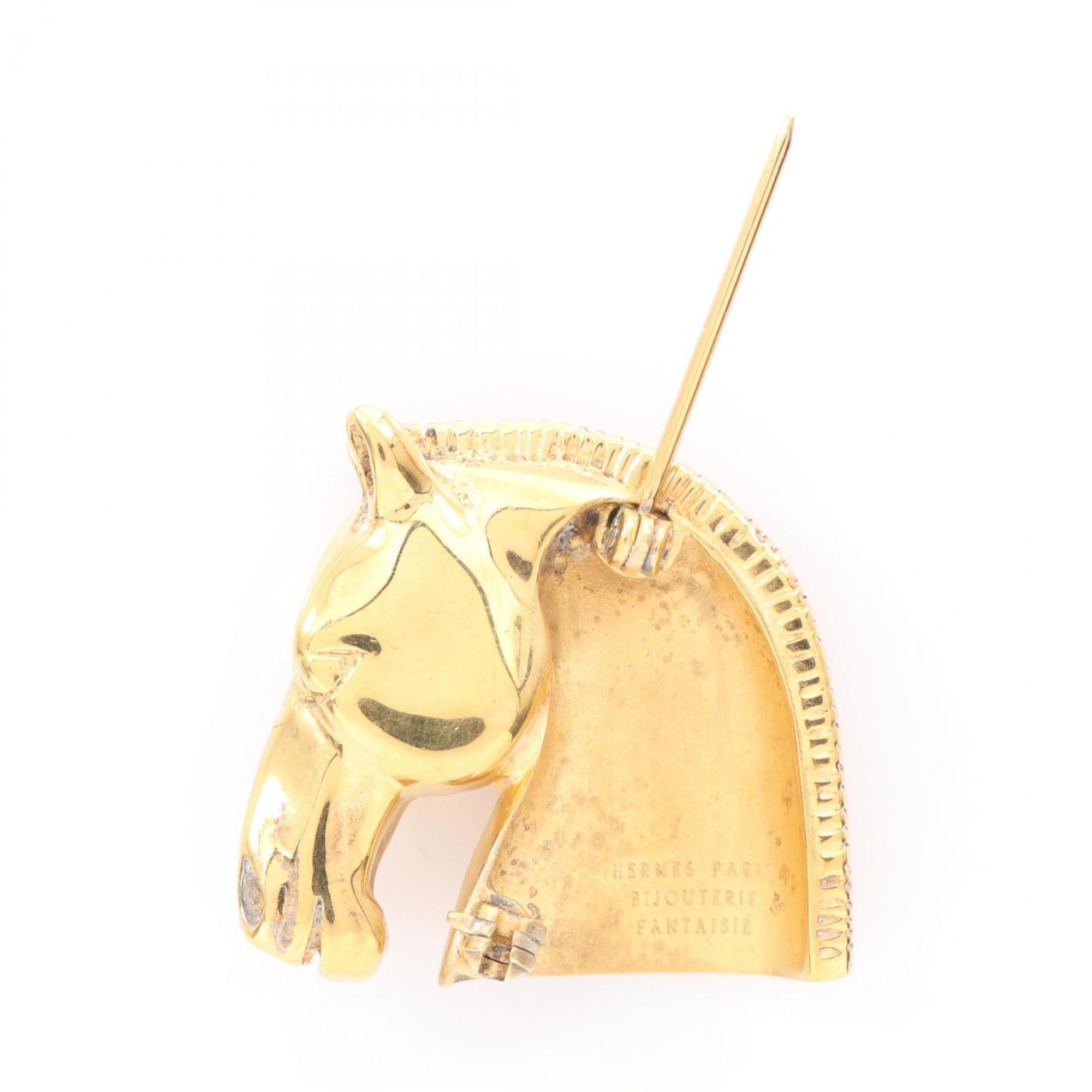 Horsehead Brooch Gold