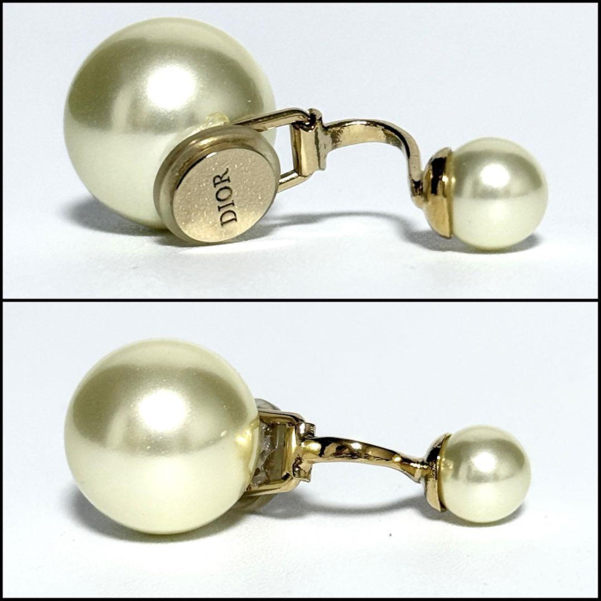Tribal Clip-On Earrings Artificial Pearl and Metal