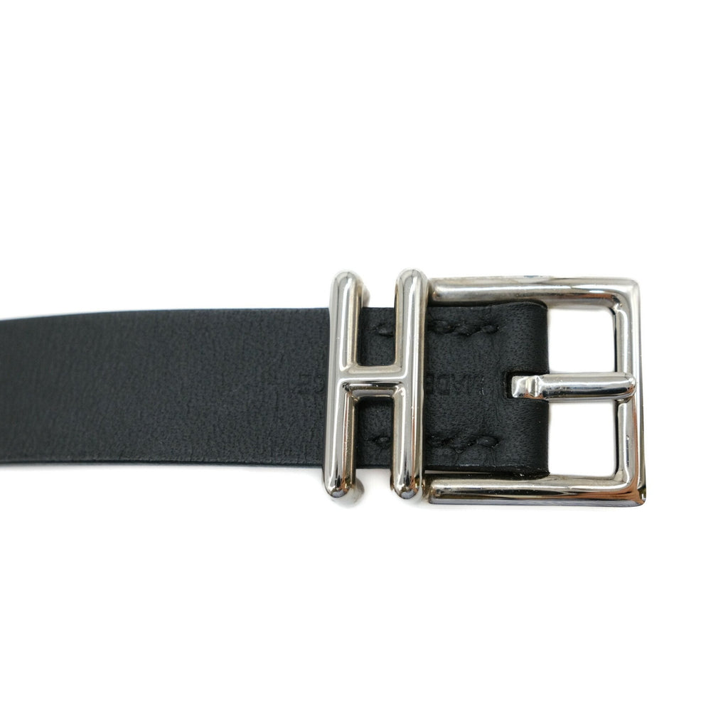 Nathan Bracelet Black and Brown Leather Reversible