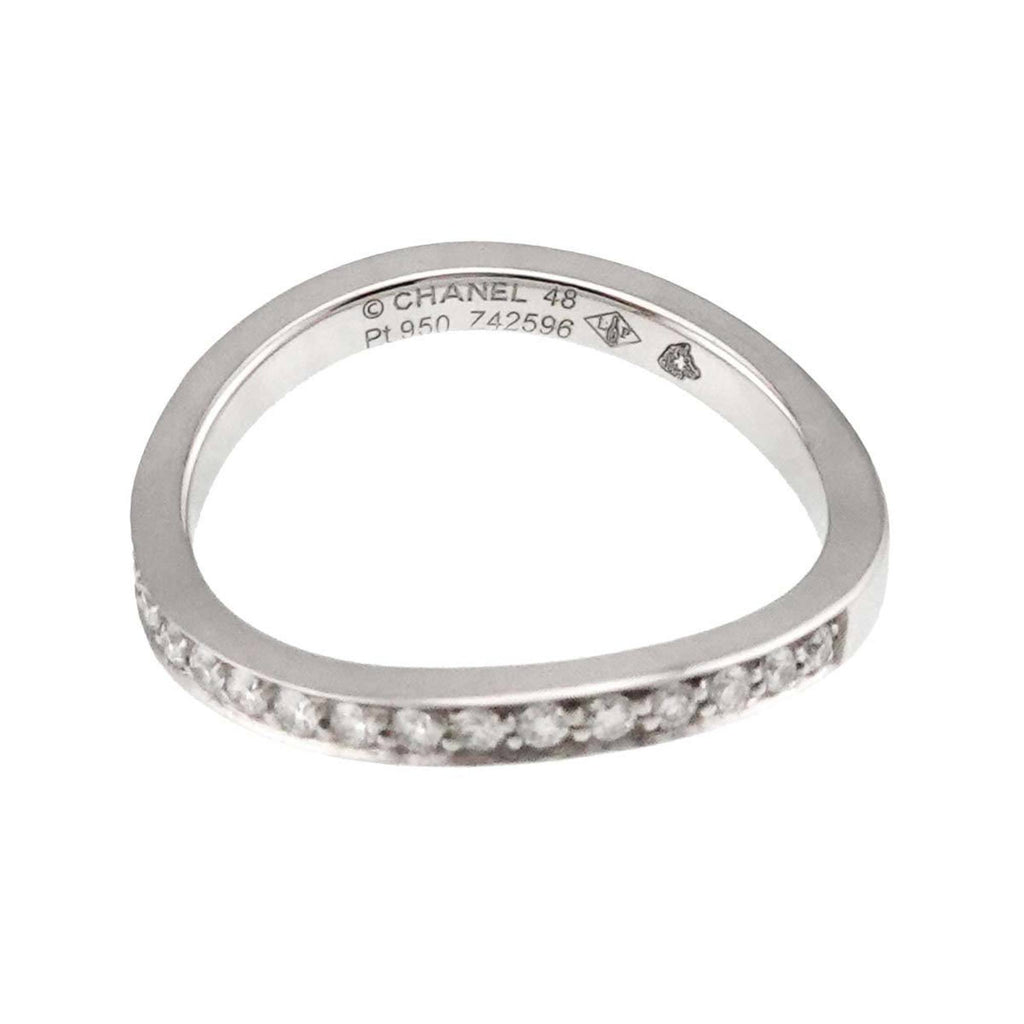Ribbon De Ring Platinum with Diamond