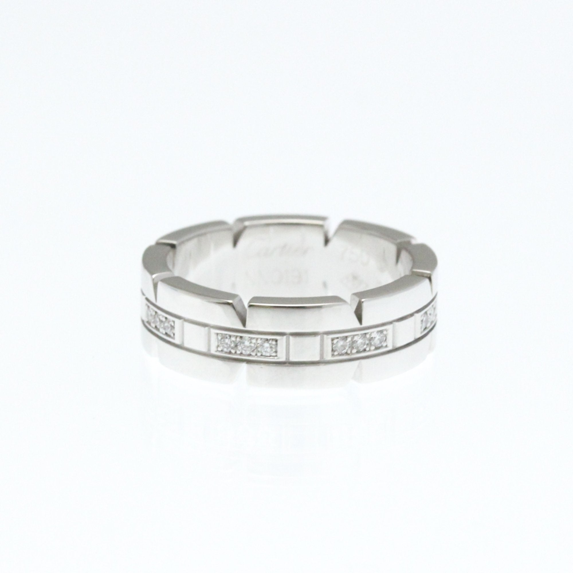 Band Ring 18K White Gold with Diamond