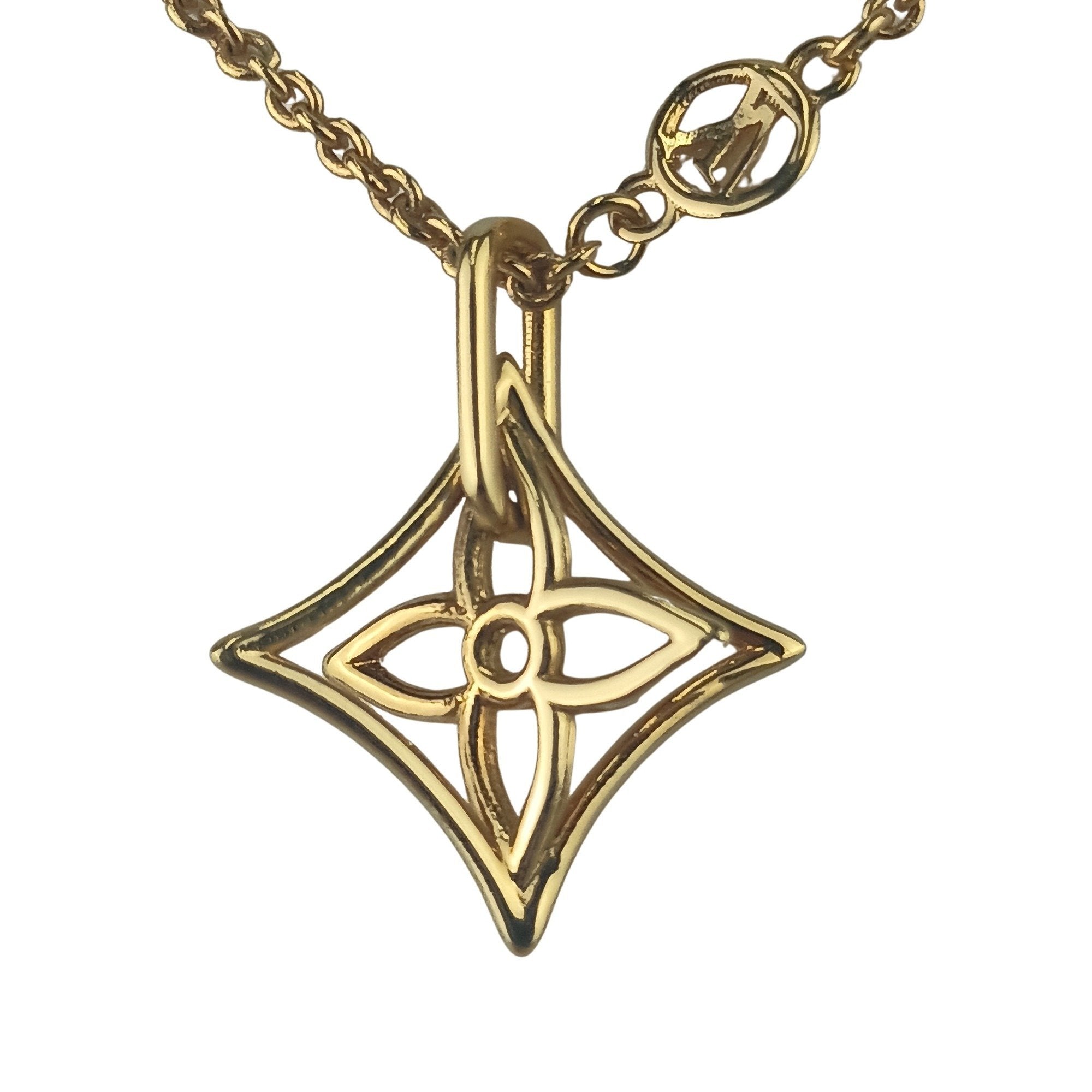 Pendant Necklace Gold Metal