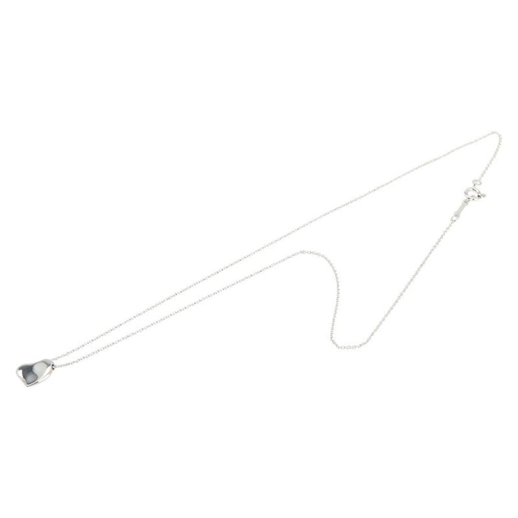 Full Heart Pendant Necklace Sterling Silver