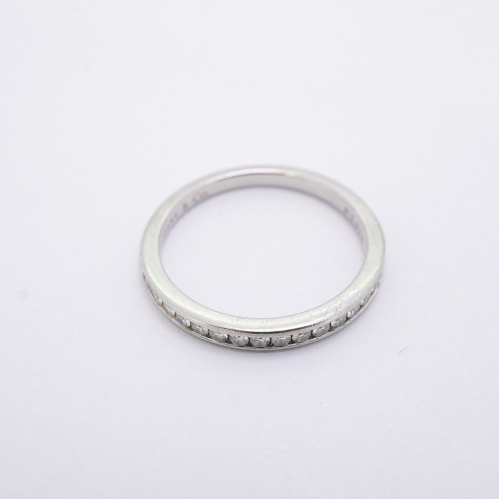 Ring Platinum Channel Setting Half Eternity with Diamond