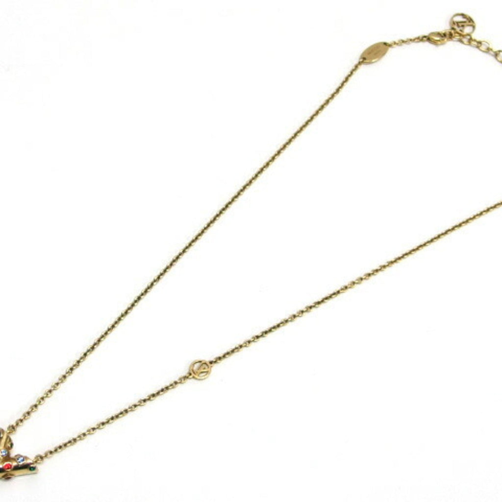 Pendant Necklace Gold Metal