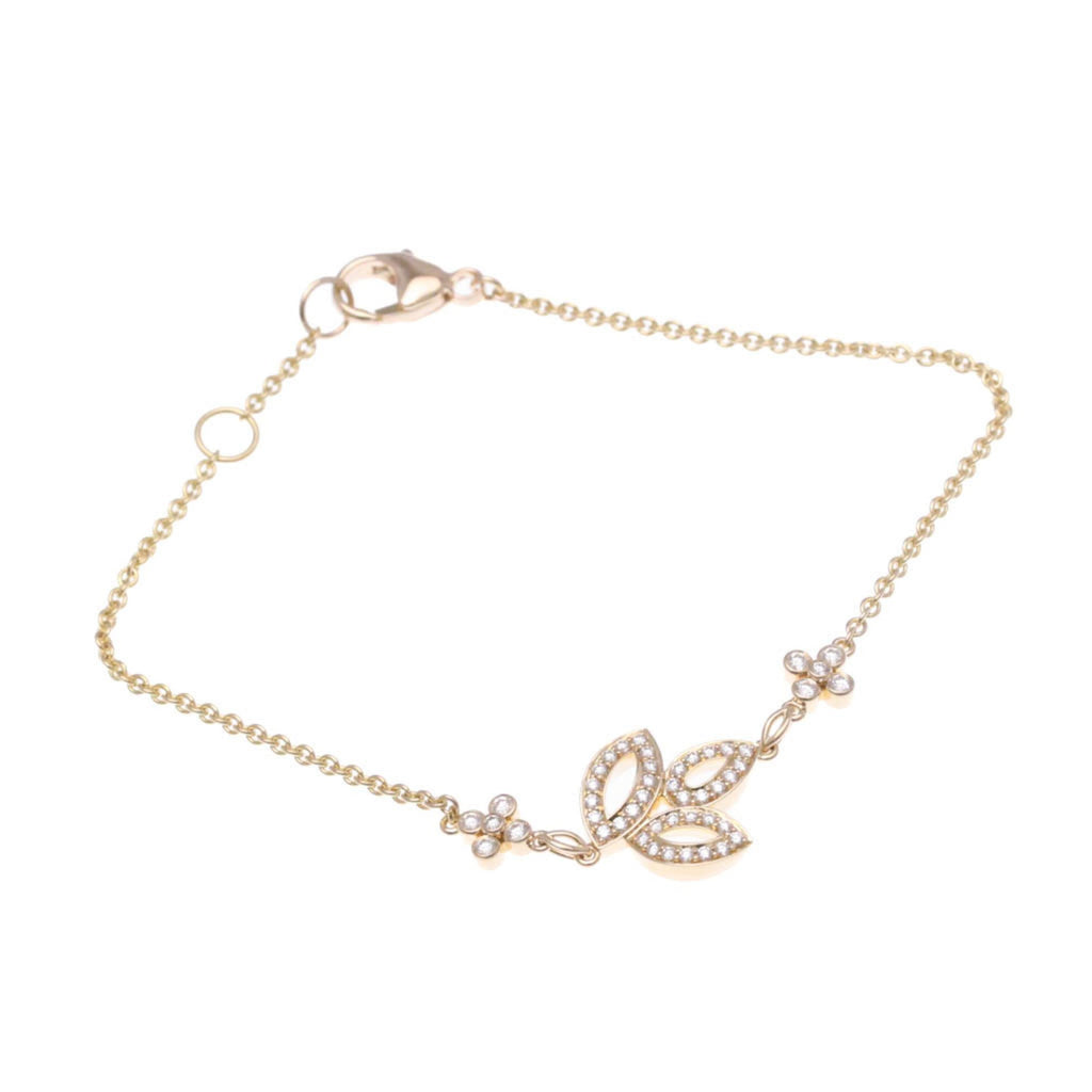 Lily Cluster Bracelet 18K Rose Gold Mini with Diamond