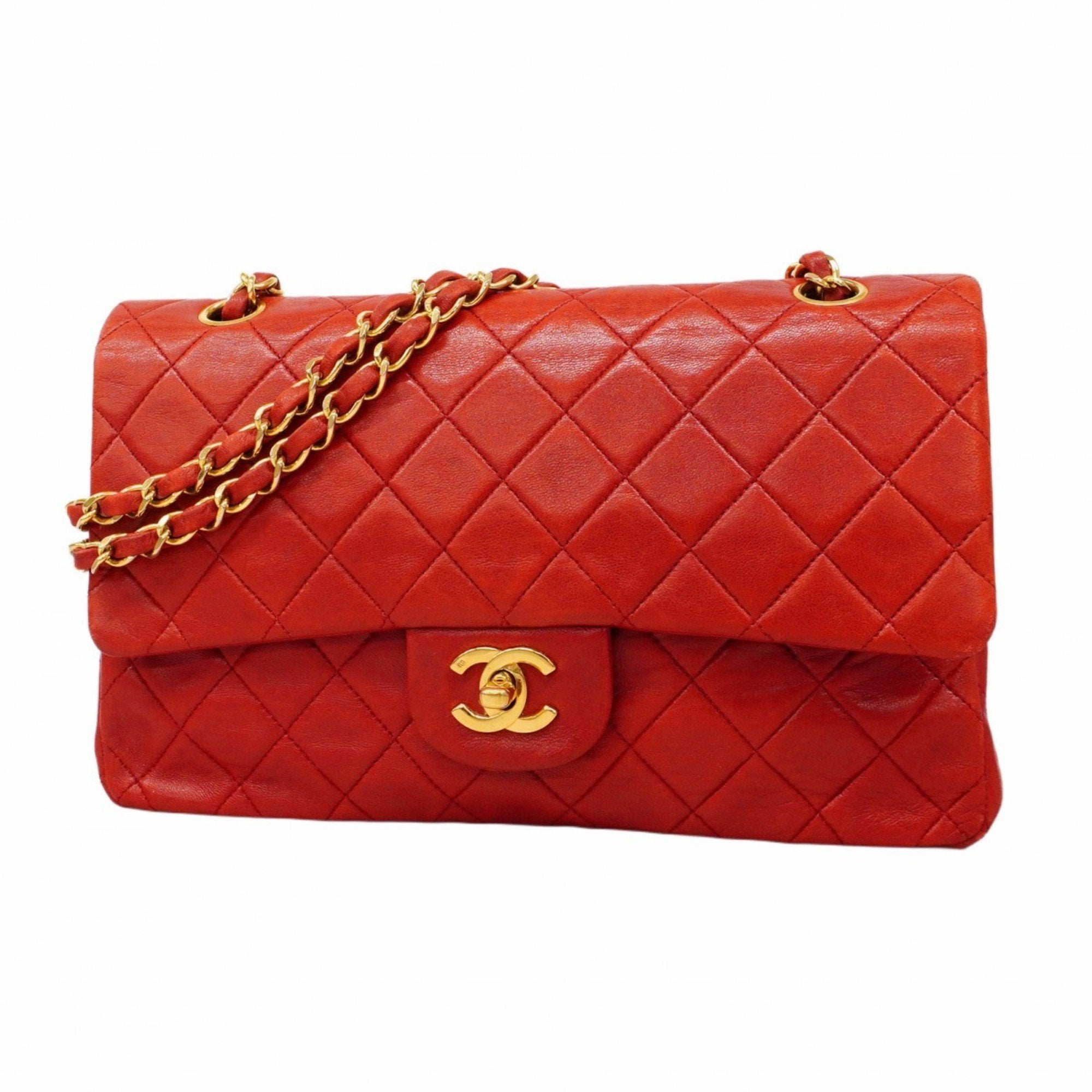 Vintage Classic Double Flap Bag Quilted Lambskin Medium