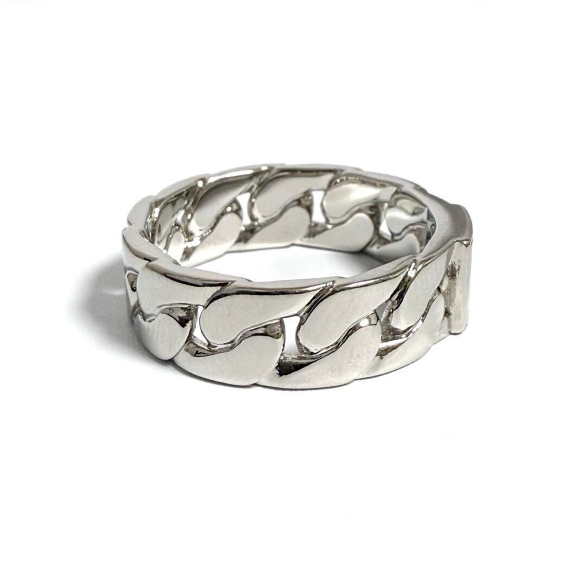 Mosaic Chain Ring Metal