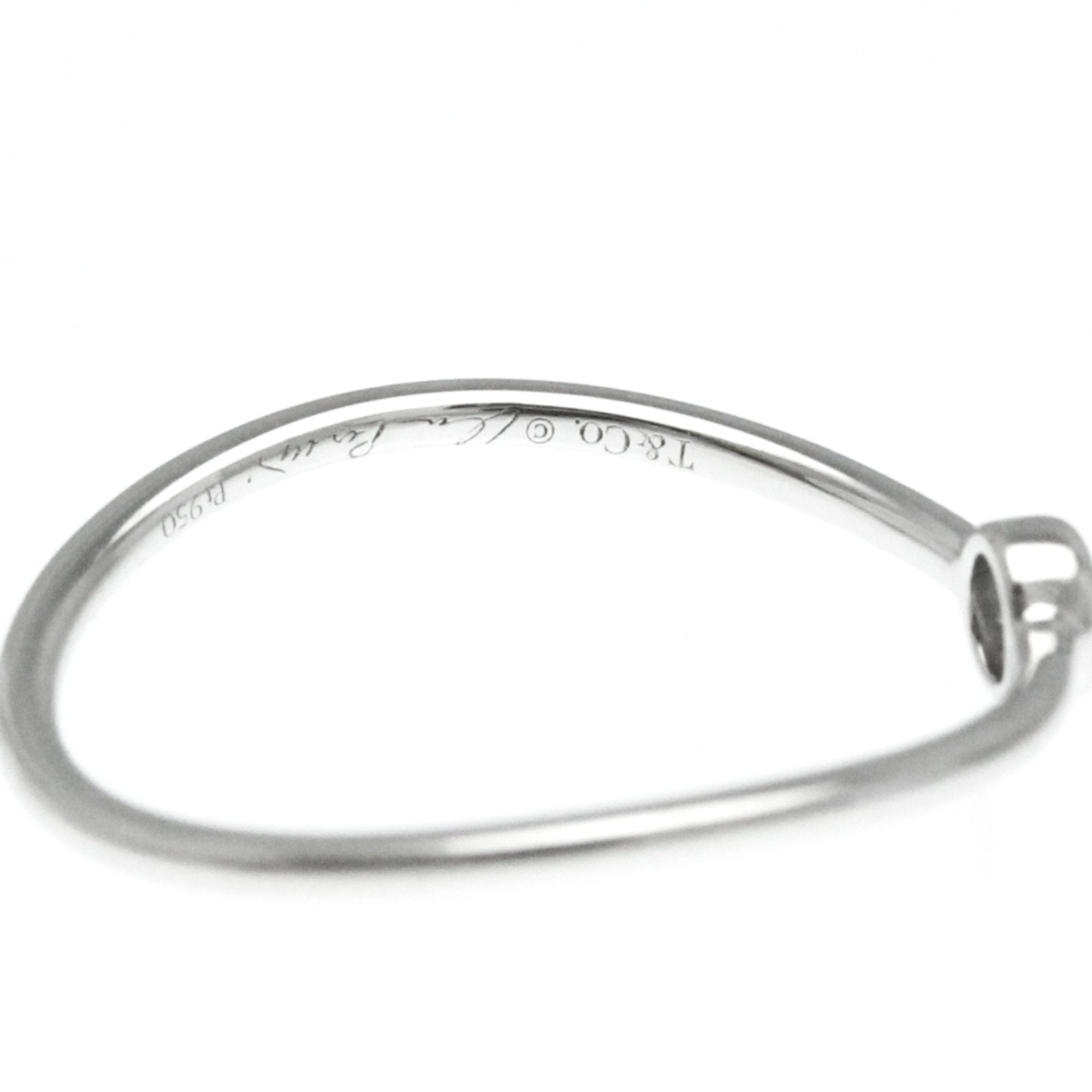 Wave Ring Platinum with Diamond