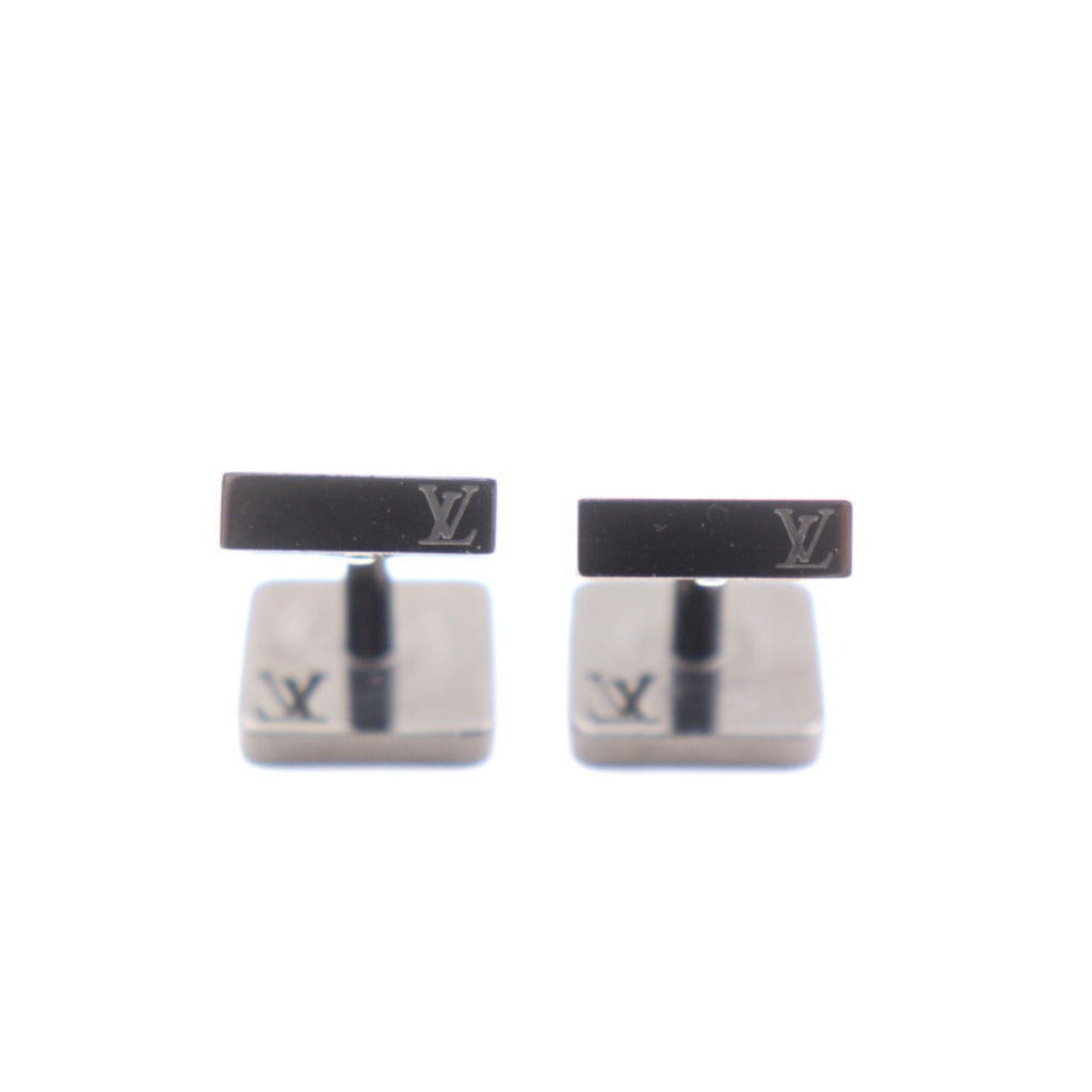 Bouton de Manchette Champs Elysees Cufflinks Metal Black Bracelet