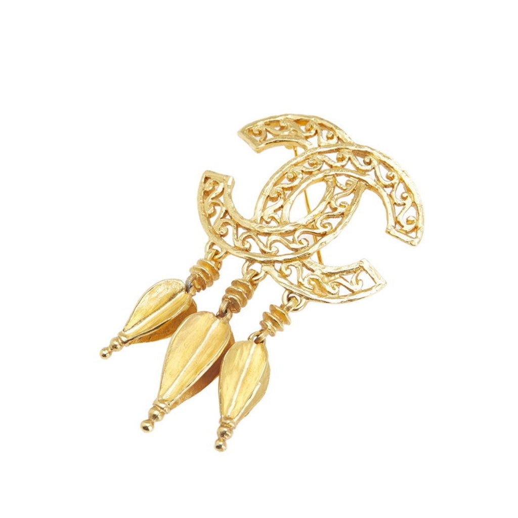 CC Logo Brooch Metal