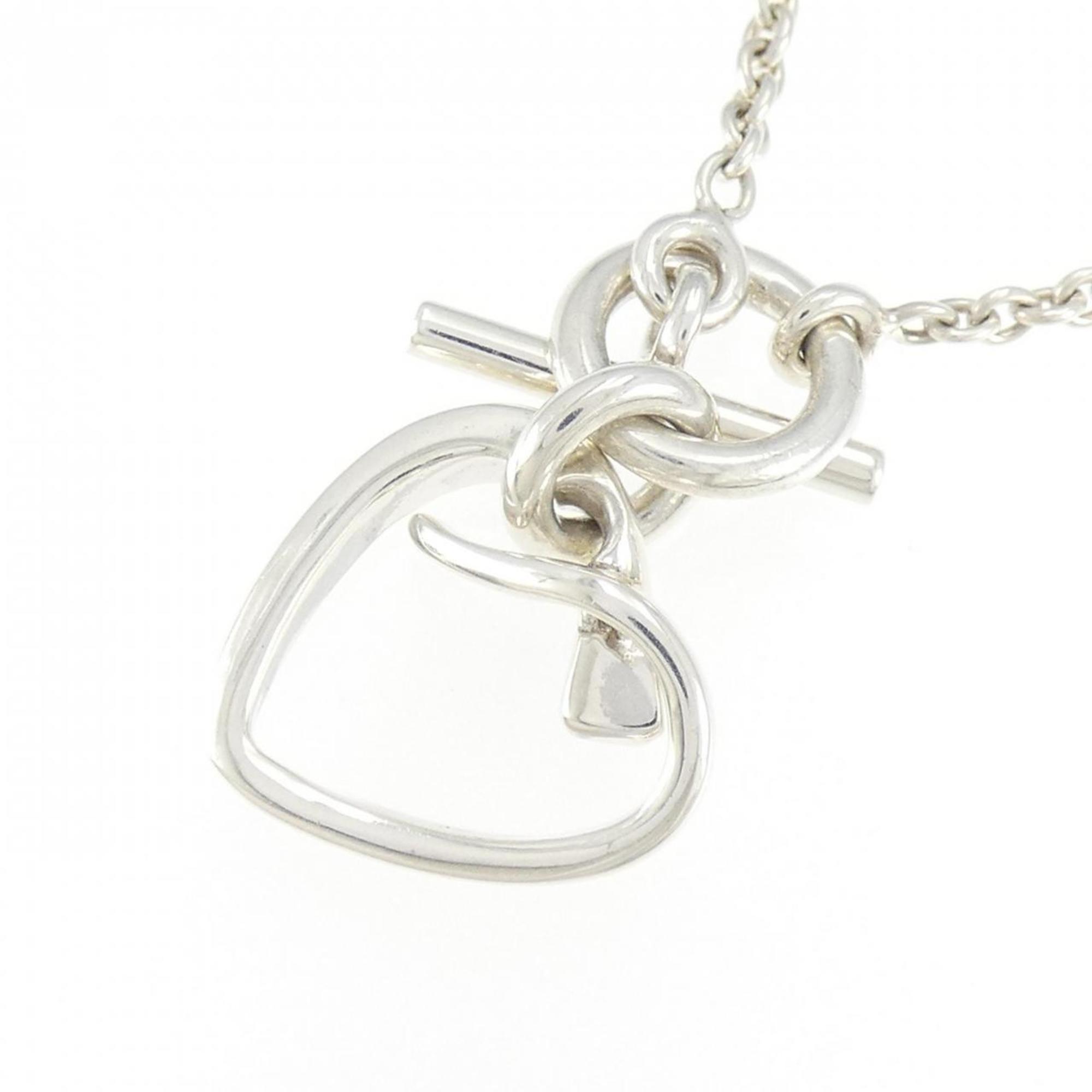 Heart Pendant Necklace Sterling Silver