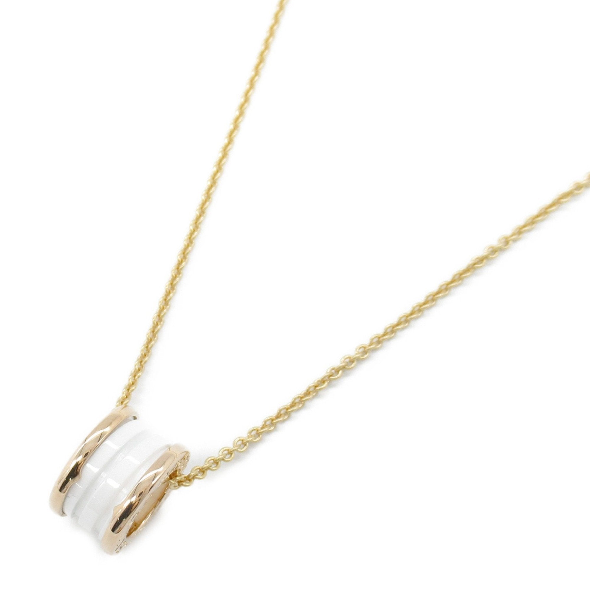 B.Zero1 Pendant Necklace Ceramic and 18K Rose Gold