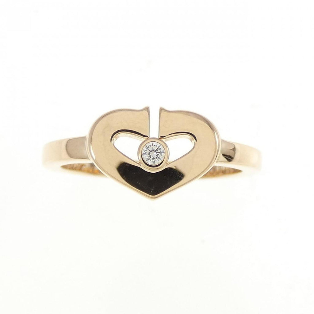 C Heart Ring 18K Rose Gold