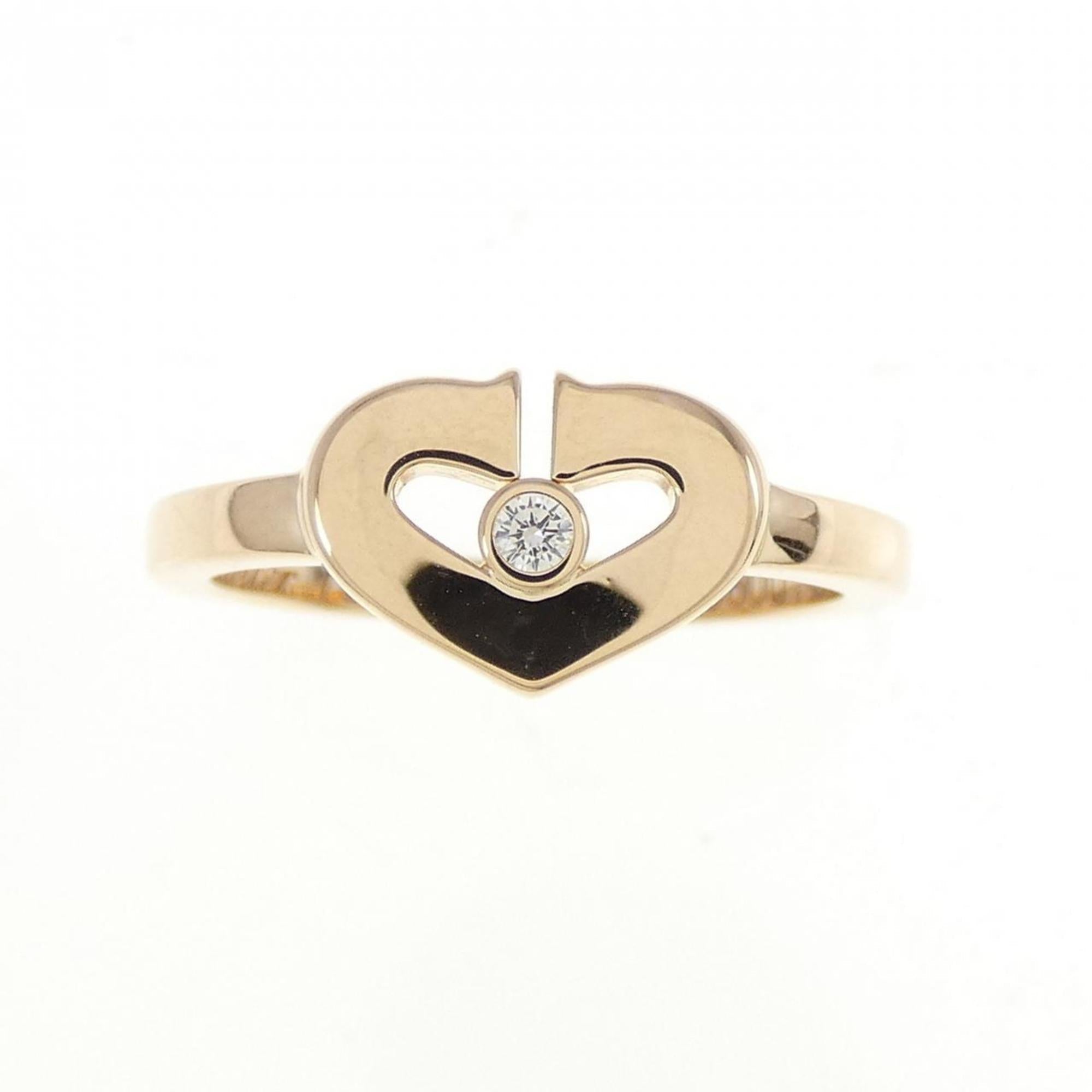 C Heart Ring 18K Rose Gold