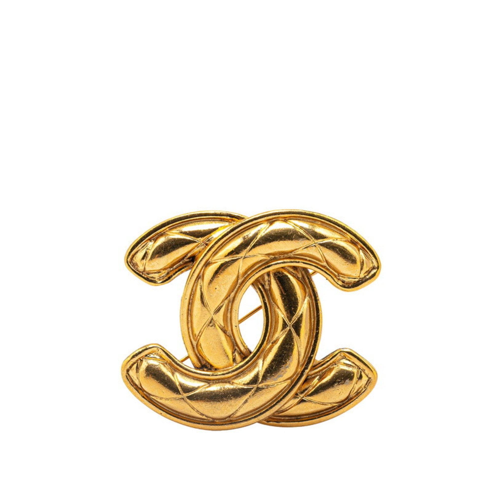 CC Logo Brooch Metal
