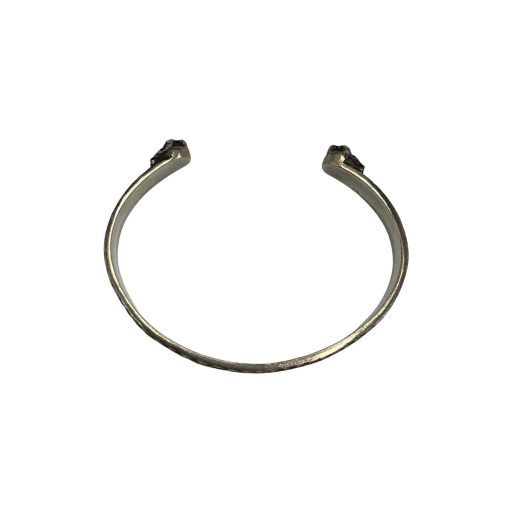 Interlocking Cat Head Tiger Head Bracelet Sterling Silver