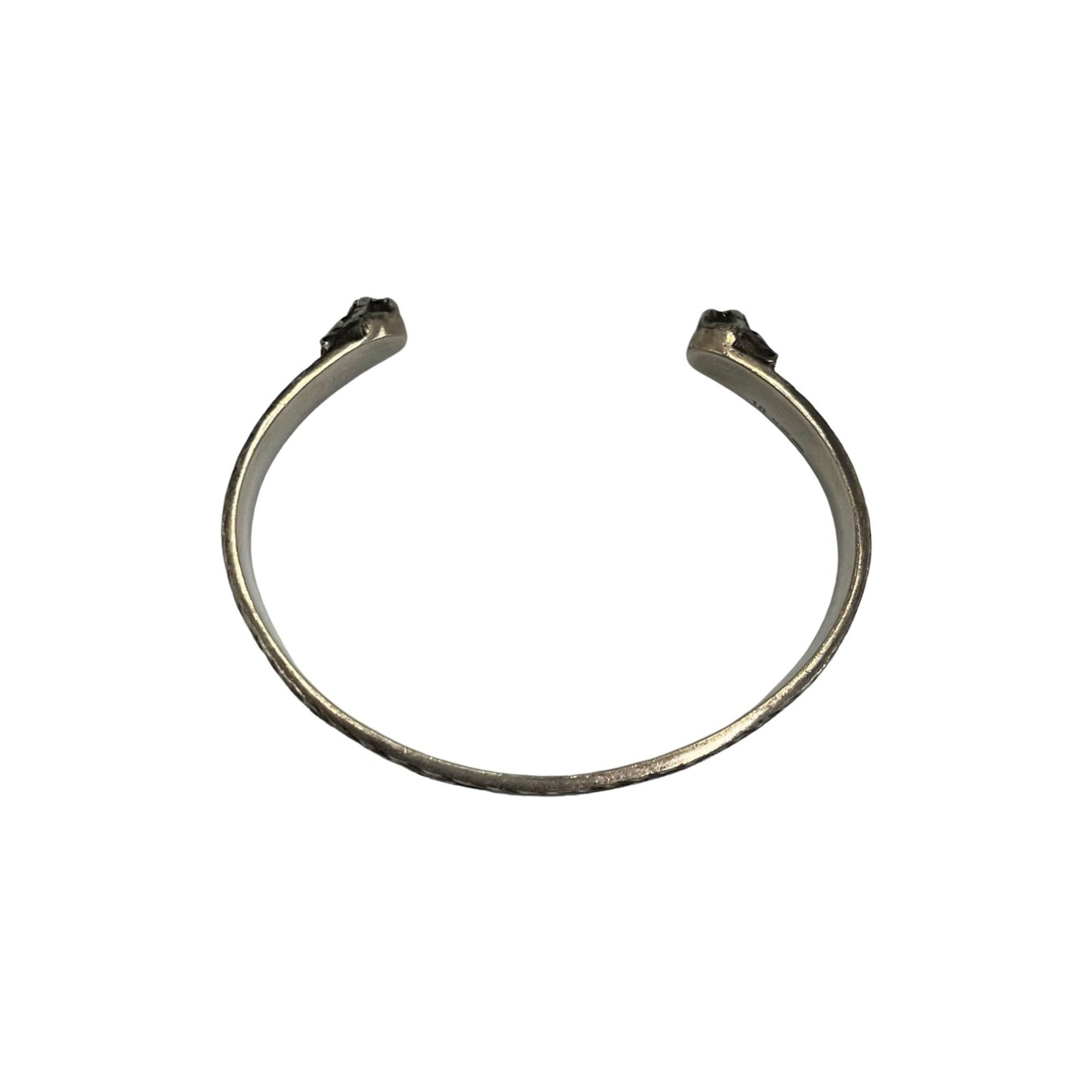 Interlocking Cat Head Tiger Head Bracelet Sterling Silver